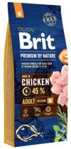 Brit Premium By Nature M Adult karma dla dorosłych psów z kurczakiem 15kg