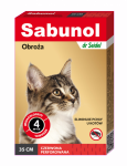 Sabunol Obroża dla kota czerwona 35cm