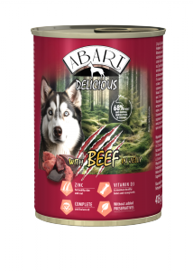 Abart Delicious Puszka dla psa wołowina galaretka 415g 