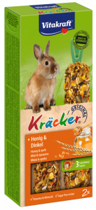 Vitakraft Kracker 2 szt kolby dla królika miód/orkisz