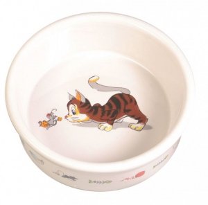 Trixie Miska ceramiczna dla kota z motywem