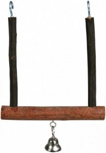 Trixie Huśtawka drewniana z dzwonkiem 12x15cm