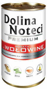 Dolina Noteci wołowina puszka dla psa 400g