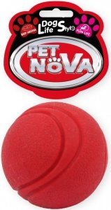 Pet Nova Piłka tenisowa 5cm, czerwona wołowa