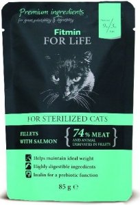 Fitmin Cat 85g For Life saszetka Sterilized Salmon