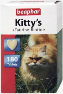 Beaphar Kitty's Tauryna/Biotyna 180szt tabletki witaminy dla kota
