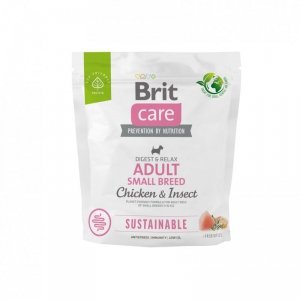 Brit Care Sustainable Small Chicken Insect karma dla dorosłych psów małych ras z kurczakiem i insektami 1kg