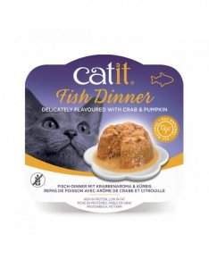 Catit Fish Dinner Szalka dla kota  80g krab+ dynia