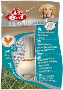 8in1 Przysmak Dentl Deli Bones XS 1szt 