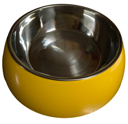 Miska z melaminy okrągła żółta rozmiar  XL 