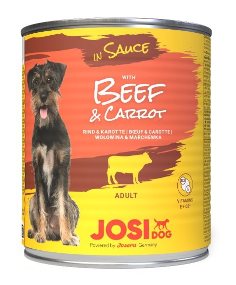 JosiDog puszka Beef Carrot sos 830g