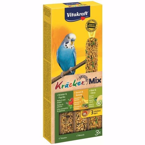 Vitakraft Kracker 3 dla papugi falistej Zioła Sezam Kiwi