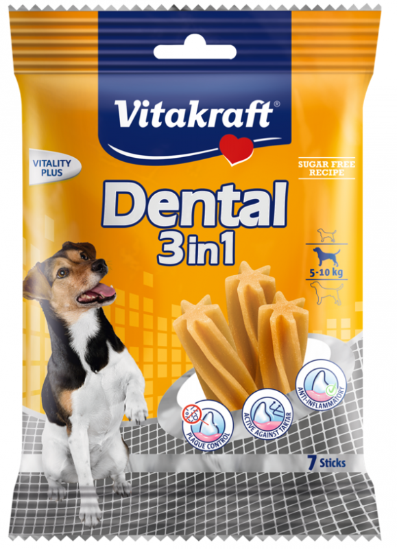 Vitakraft Dog Dental 3w1 fresh S przysmak dentystyczny dla psa 120g