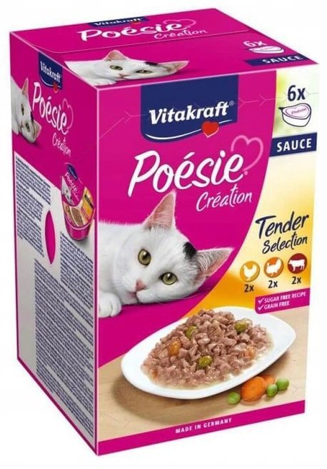 Vitakraft Poesie Multipack 6x85g karma dla kota w sosie szalki