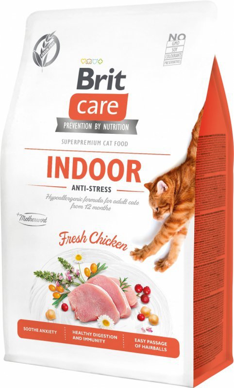 Brit Care Cat Grain Free Indoor karma dla kotów niewychodzących z domu z kurczakiem 2kg