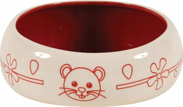 Zolux miska ceramika gryzoń czerwona 1l 
