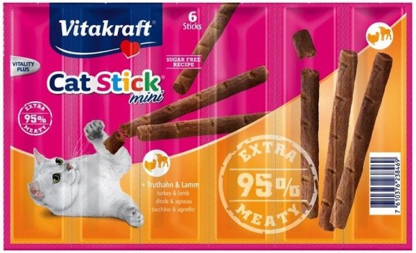 Vitakraft Cat Stick mini Indyk/Jagnięcina 6szt