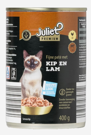 Juliet Premium pasztet z jagnięciną dla kota 400g