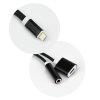 Adapter HF/audio + ładowanie do iPhone Lightning 8-pin do Jack 3,5mm czarny
