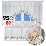 Komplet firan z zazdrostkami i gipurą w róże – Sonya 400X100