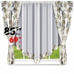 Komplet zasłon z panelem firanowym 400x160 Leticja