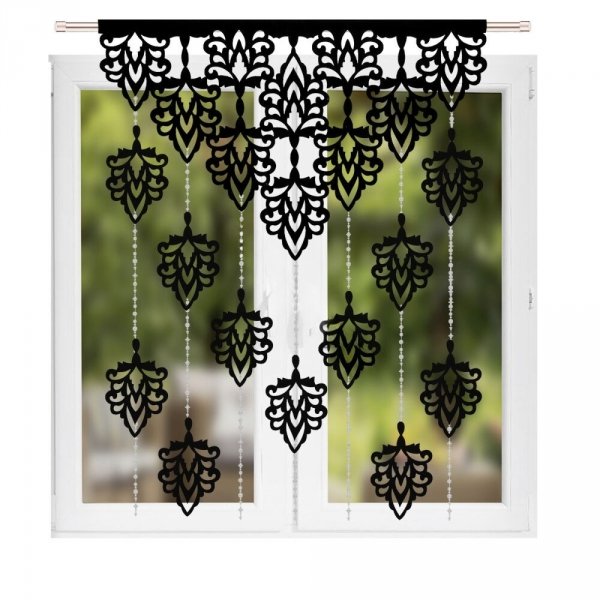 Panel dekoracyjny z zawieszkami i koralikami  110 × 150 cm - Nelli.pl