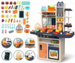Kuchnia  dla dzieci WODA PARA DŹWIĘK ŚWIATŁO JAJOWAR zegar tablica 65 akcesoriów