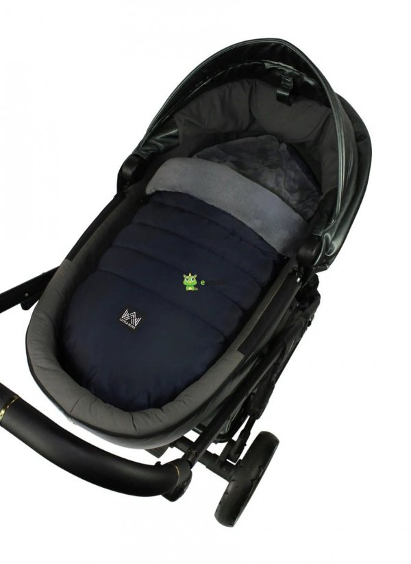 Śpiworek do wózka  gondoli fotelika 0 - 12 mc POLSKI PRODUKT premium  LITTLE ELITE Baby granatowy