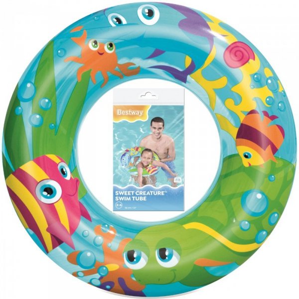 Kółko koło dmuchane do pływania dla dziecka 56 cm 3-6 lat 36013 ocean