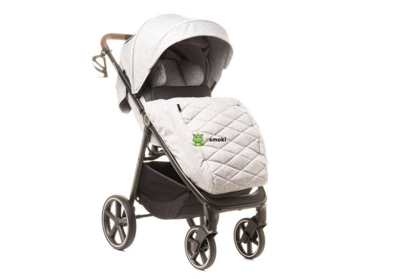 4 BABY Wózek spacerowy STINGER PRO MELANGE LIGHT GREY