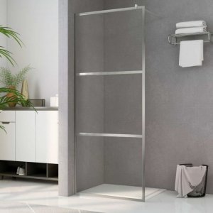 Ścianka prysznicowa, przezroczyste szkło ESG, 140 x 195 cm
