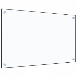 Panel ochronny do kuchni, przezroczysty, 80x50 cm, szkło