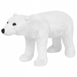 Pluszowy niedźwiedź polarny, stojący, biały, XXL