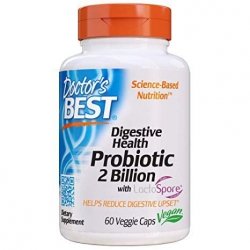 DOCTOR'S BEST Digestive Health Probiotic with LactoSpore - Probiotyk 2 miliardy CFU (60 kaps.)