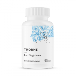THORNE RESEARCH Iron Bisglycinate - Żelazo 25 mg (60 kaps.)