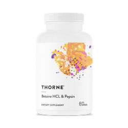THORNE RESEARCH Betaine HCL & Pepsin - Betaina HCL & Pepsyna (225 kaps.)