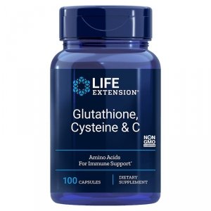 LIFE EXTENSION L-Glutation + L-Cysteina + Witamina C (100 kaps.)