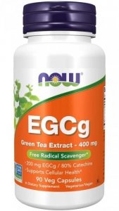 NOW FOODS EGCg Green Tea Extract - Zielona Herbata ekstrakt 400 mg (90 kaps.)