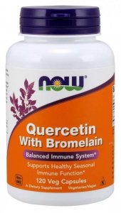 NOW FOODS Kwercetyna i Bromelaina (120 kaps.)
