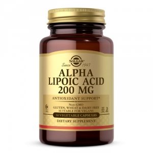 SOLGAR Alpha Lipoic Acid 200 mg - Kwas alfa liponowy 200 mg (50 tabl.)
