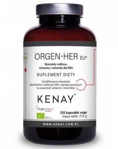 KENAY Orgen-Her Ekstrakty roślinne, witaminy i minerały dla NIEJ (120 kaps.)