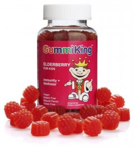 GUMMIKING Elderbery for Kids - Czarny bez żelki dla dzieci (60 żelek)