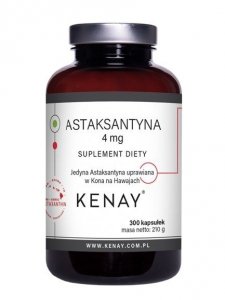 KENAY Astaksantyna 4 mg (300 kaps.)