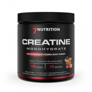 7NUTRITION Creatine Monohydrate Fruit Punch - Monohydrat Kreatyny - smak owocowy poncz (300 g)