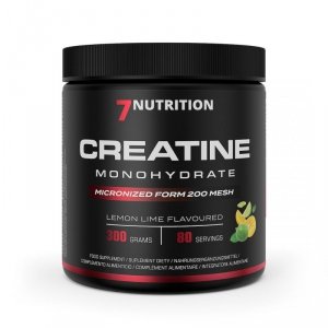 7NUTRITION Creatine Monohydrate Lemon Lime - Monohydrat Kreatyny - smak cytryna-limonka (300 g)