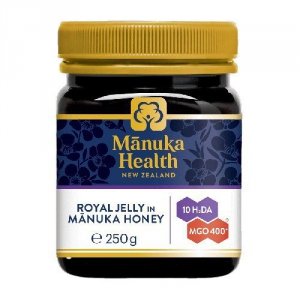 MANUKA HEALTH Miód Nektarowy Manuka MGO™ 400+ z mleczkiem pszczelim (250 g) 