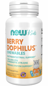 NOW FOODS BerryDophilus Kids - Probiotyk dla dzieci (60 tabl.)