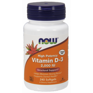 NOW FOODS Witamina D3 2000 IU (240 kaps.)