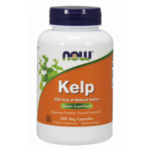 NOW FOODS Kelp (naturalny Jod) - Morszczyn Pęcherzykowaty (250 kaps.)