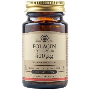 SOLGAR Folacin (Folic Acid) - Kwas foliowy 400 mcg (100 tabl.)